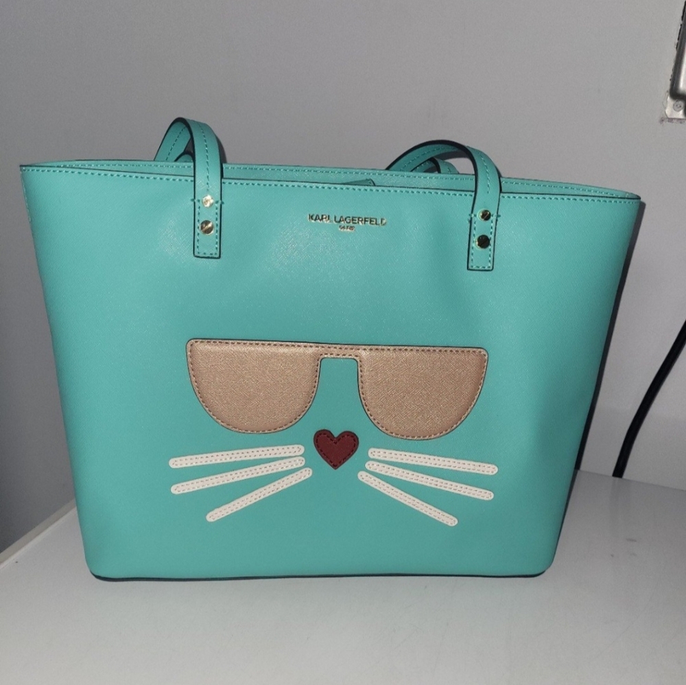 Karl Lagerfeld Paris Cat Tote Purse